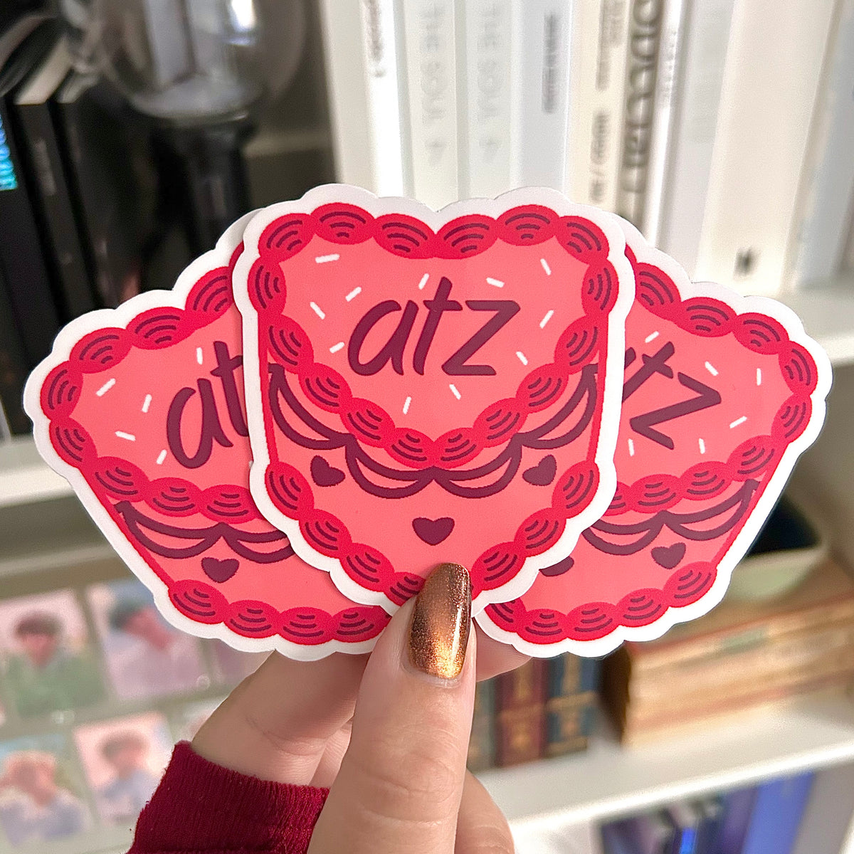 ATZ OT8 Kpop Cute Vintage Cake Waterproof Stickers