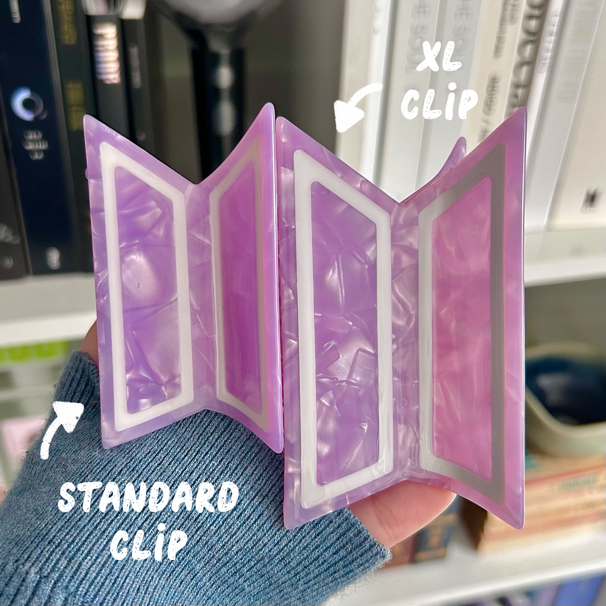 Purple Hair Claw Clip