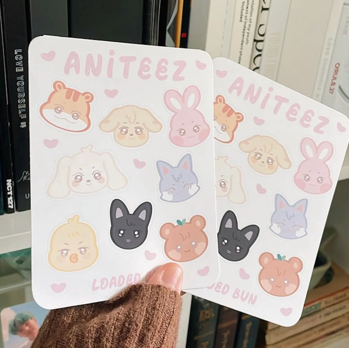 Aniteez Ateez Atiny Waterproof Deco Sticker Sheet