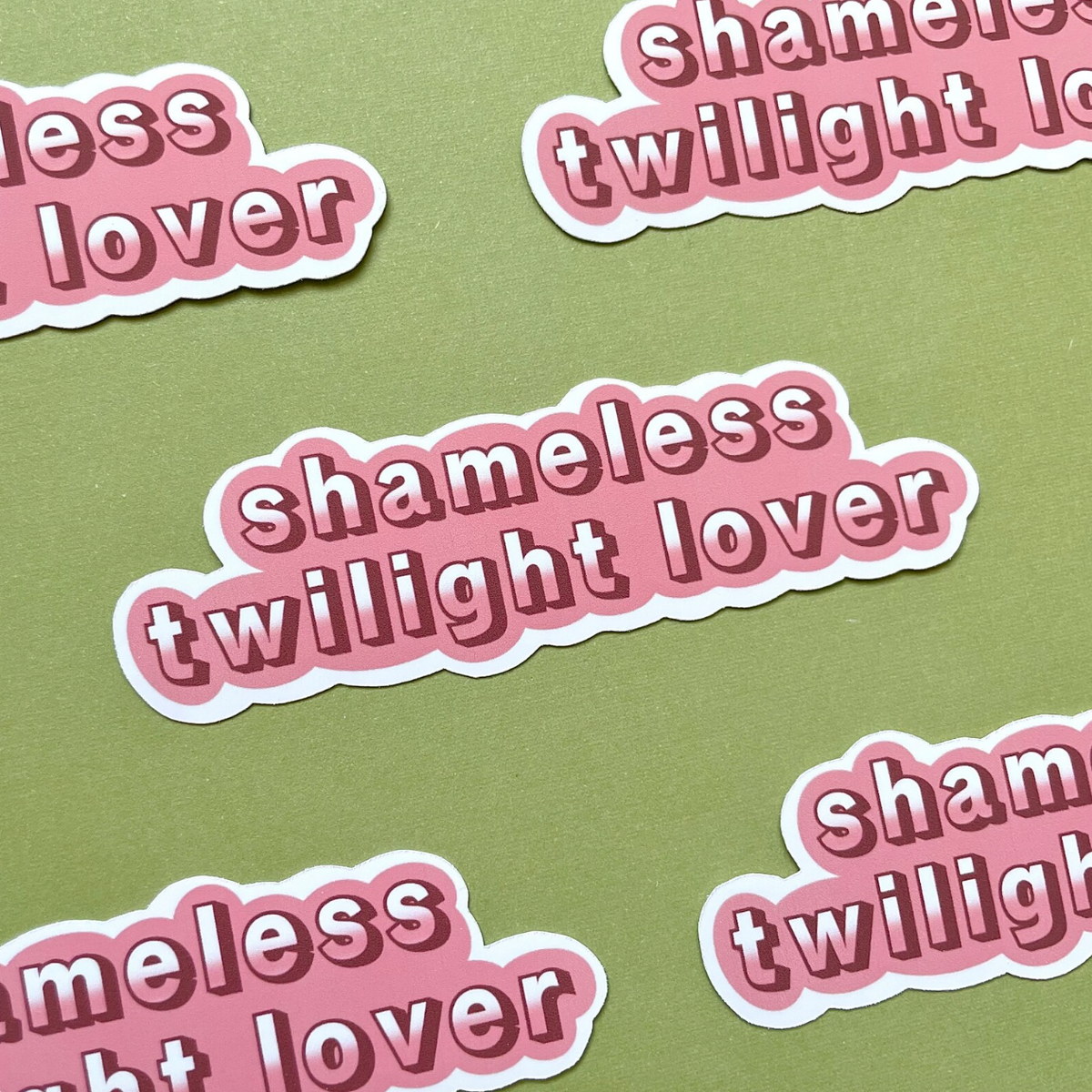 Shameless Twilight Lover Waterproof Sticker