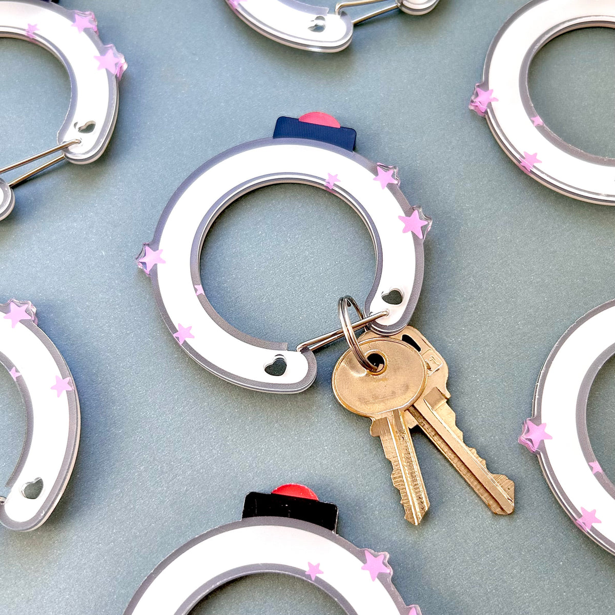 Lightstick Kpop OT7 Carabiner Keychain
