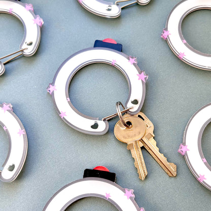 Lightstick Kpop OT7 Carabiner Keychain
