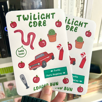Twilight Core Waterproof Deco Sticker Sheet