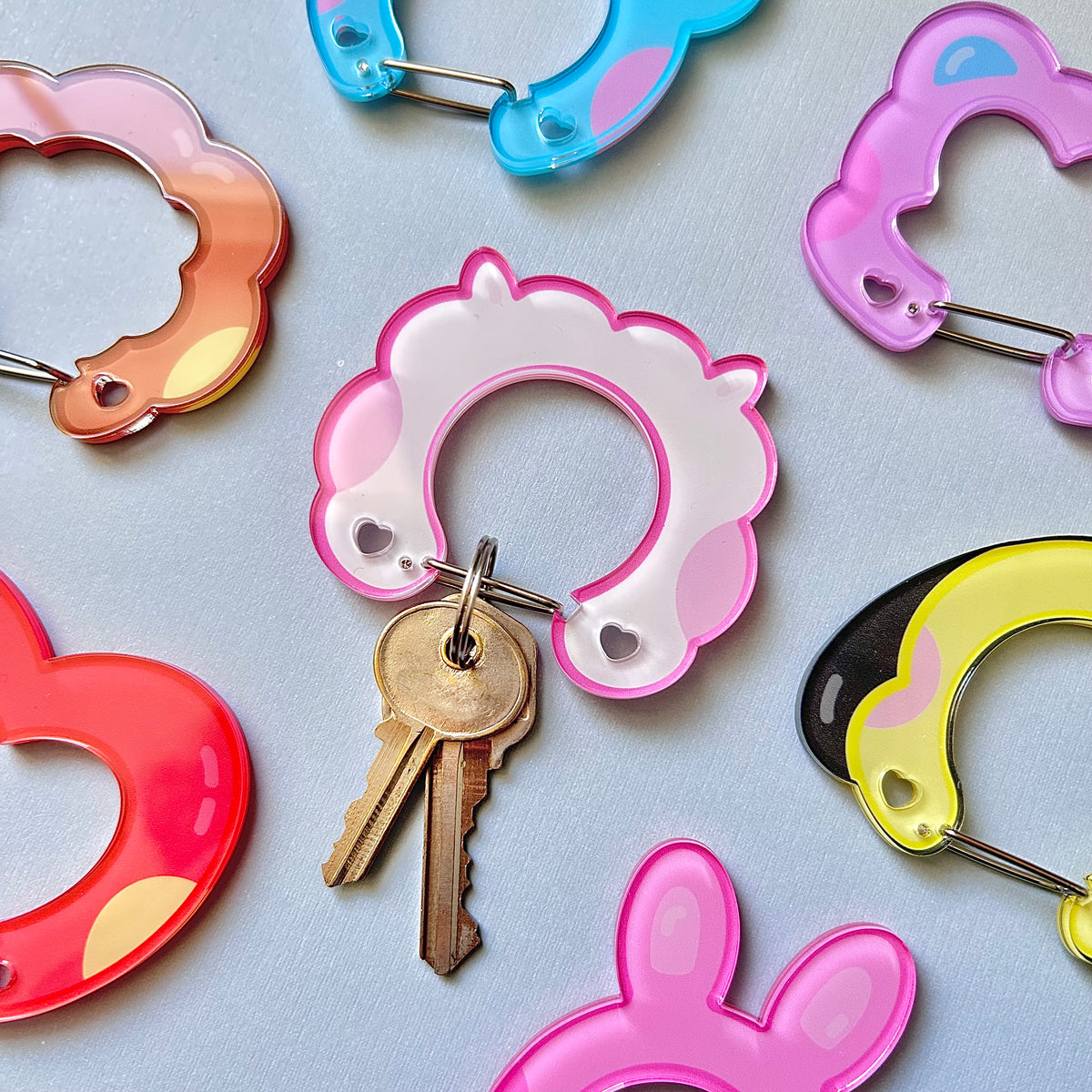 OT7 Kpop Character Carabiner Keychains