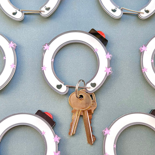 Lightstick Kpop OT7 Carabiner Keychain