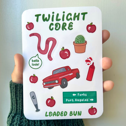 Twilight Core Waterproof Deco Sticker Sheet