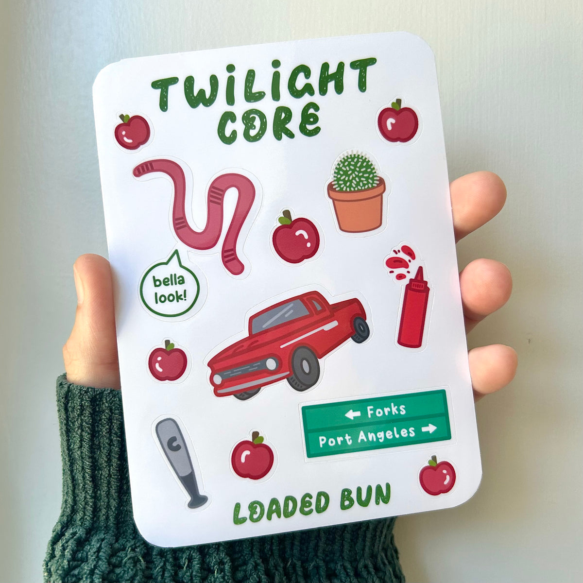 Twilight Core Waterproof Deco Sticker Sheet