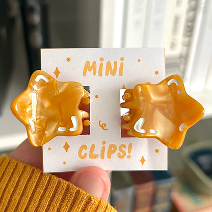 Mini Star Hair Claw Clip Set