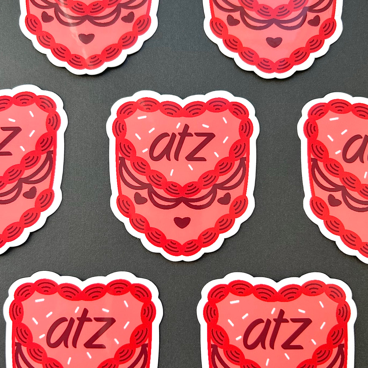 ATZ OT8 Kpop Cute Vintage Cake Waterproof Stickers