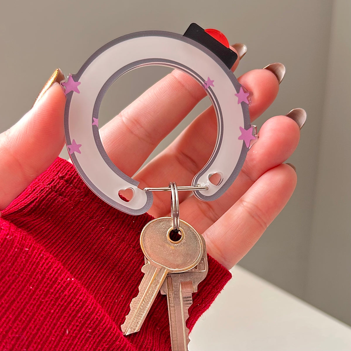 Lightstick Kpop OT7 Carabiner Keychain