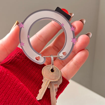 Lightstick Kpop OT7 Carabiner Keychain