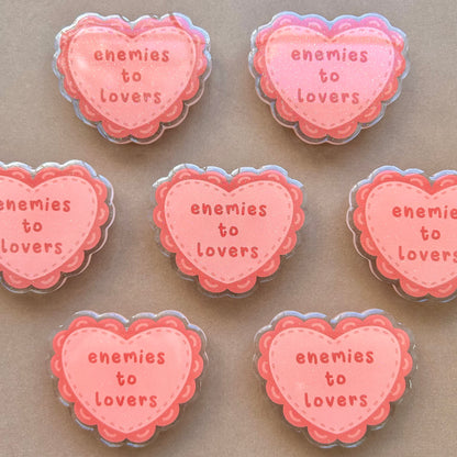 Enemies to Lovers Bookish Romance Inspired Glitter Phone & Kindle Grip