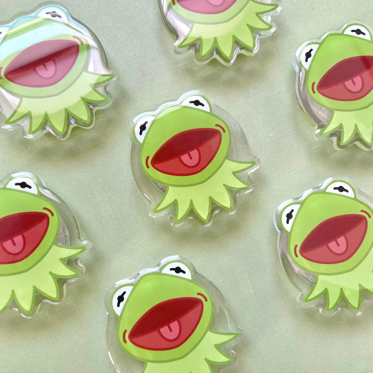 Kermie Excited Happy Phone Grips