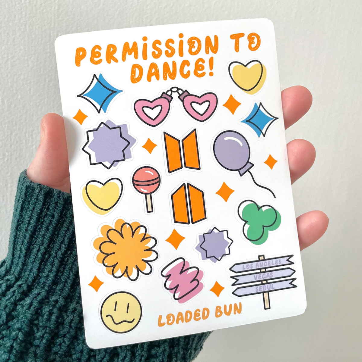 PTD Kpop Inspired Waterproof Deco Sticker Sheet