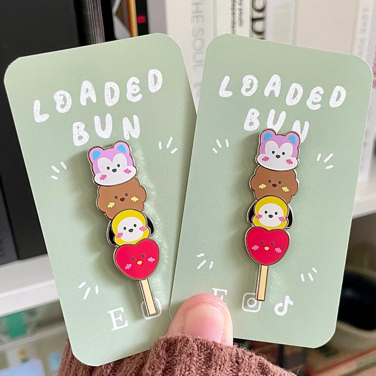 Dango Inspired Kpop Enamel Pins