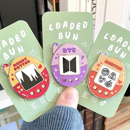 OT7 Kpop Inspired Tamagotchi Retro Enamel Pin
