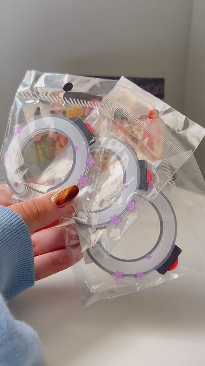 Lightstick Kpop OT7 Carabiner Keychain